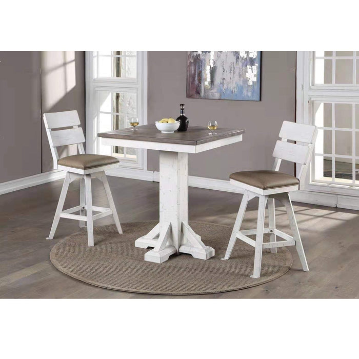 ECI Furniture La Sierra Bar Height Square Pub Table - 1164-22-BPT/BPB