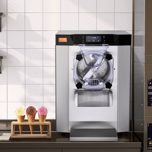 Richell Vevor Ice Cream Machine 3.2 Gal per Hour 1713W Countertop Stainless Steel Single Flavor with LED Panel New - TMSYBQLJDKWA4CU69V1