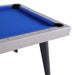 Playcraft Santorini 7’ Outdoor Slate Pool Table w/ Dining Top, Benches, and Ping Pong - PTSANGGB07