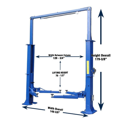 Tuxedo  15,000 lb Heavy Duty Two Post Lift - TP15KCX