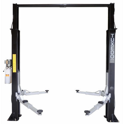 Tuxedo 9,000 lb Two Post Clear Floor - Asymmetric - TP9KAC-TUX