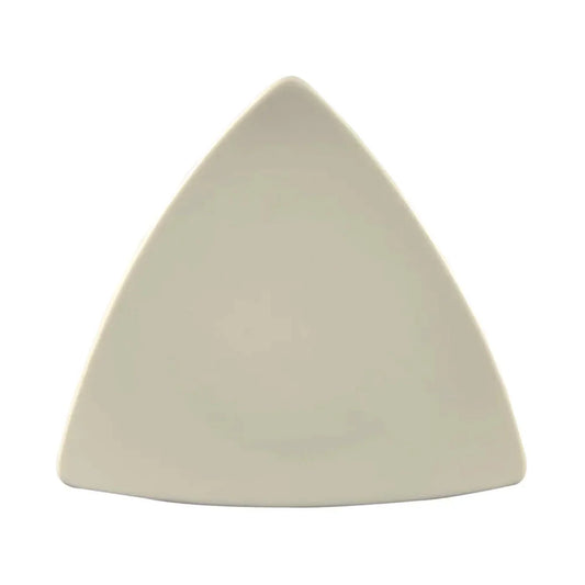 CAC China Triangular Flat Plate White 7" Case of 36 Pcs - TRG-7
