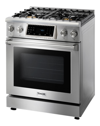 THOR Kitchen 30-Inch Tilt Panel Gas Range - Professional - TRG3001