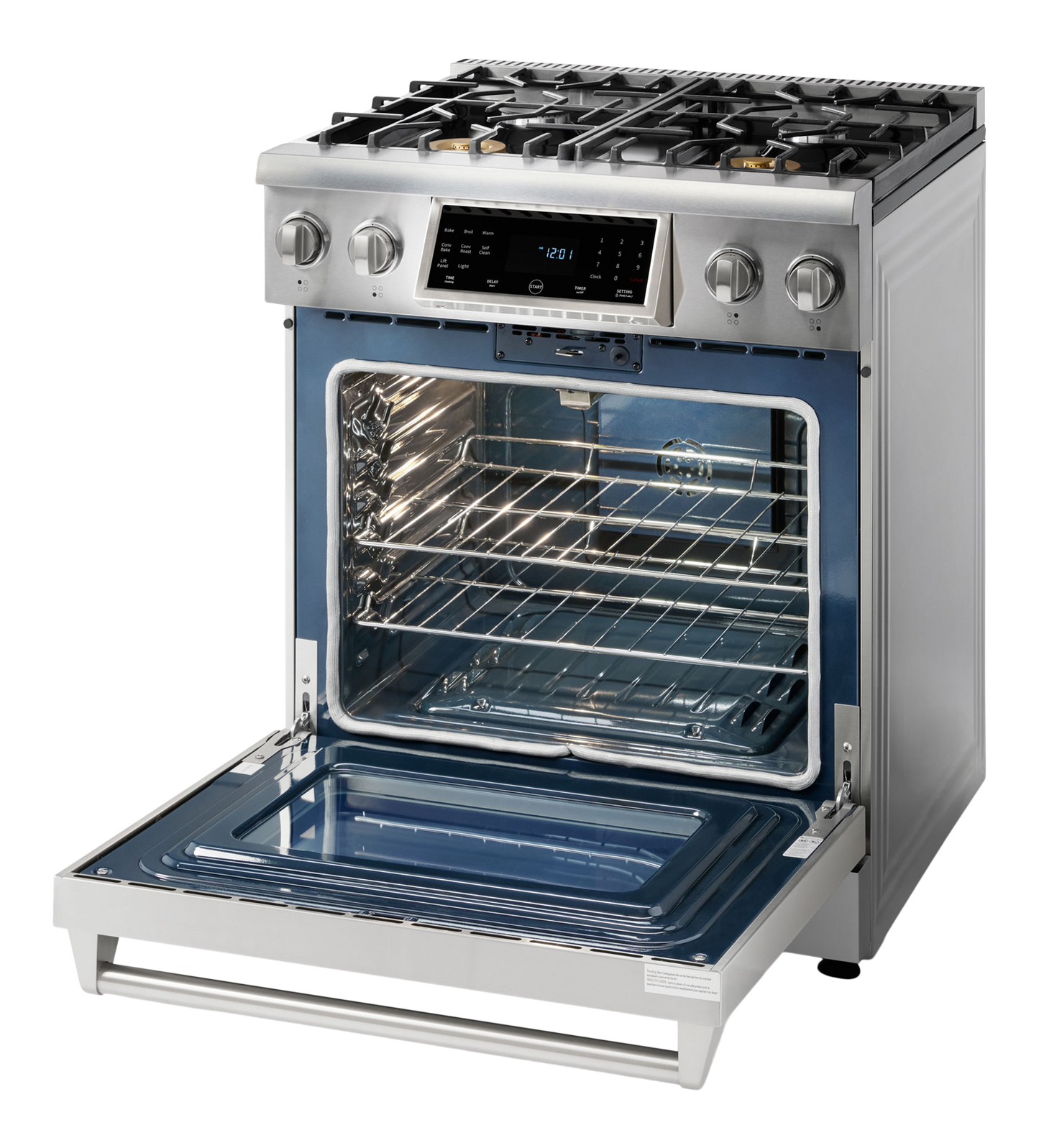 THOR Kitchen 30-Inch Tilt Panel Gas Range - Professional - TRG3001