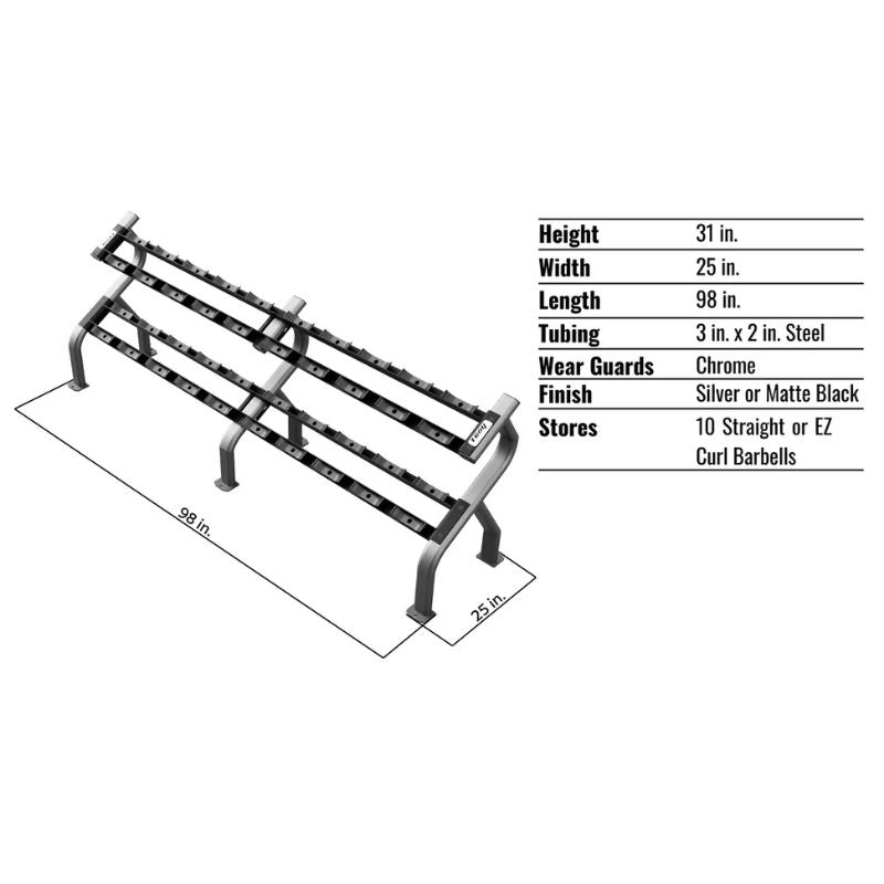 TROY COMMPAC-TSDU100 Urethane Dumbbell Set with Racks