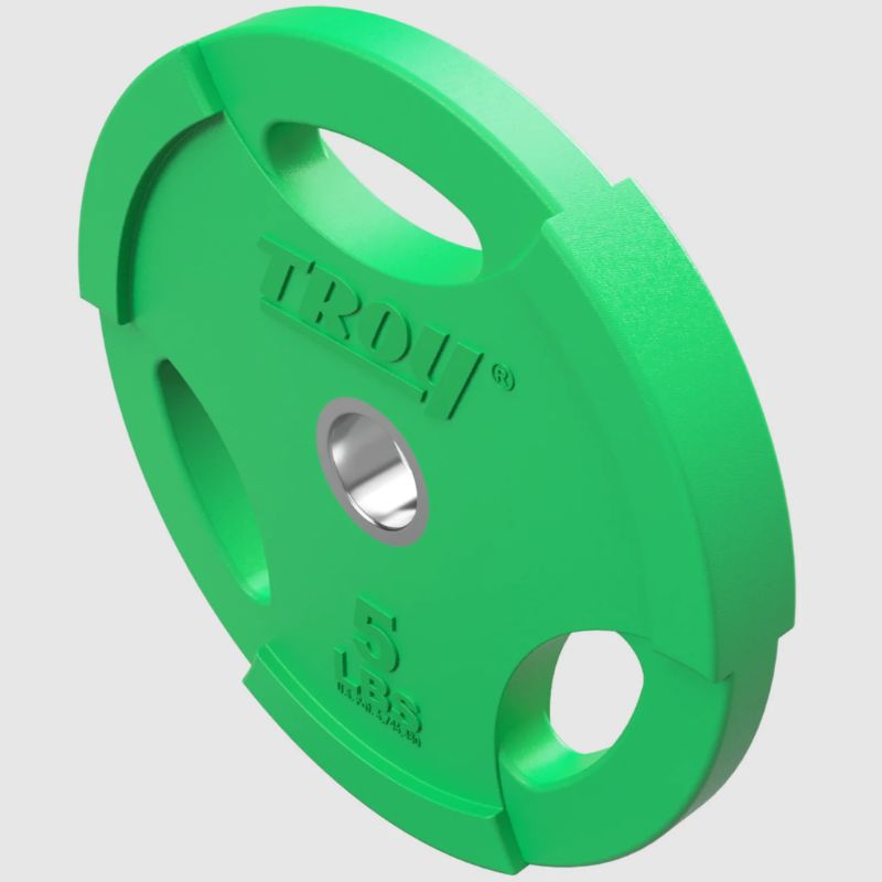 TROY GR-RC Quiet Iron Interlocking Color Rubber 1" Grip Plate