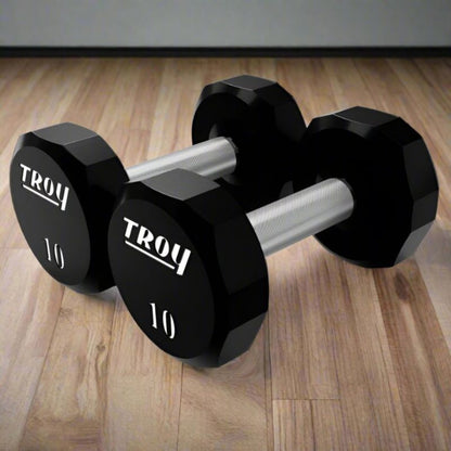 TROY TSD-U 12-Sided Urethane Encased Dumbbell - TSD-030U