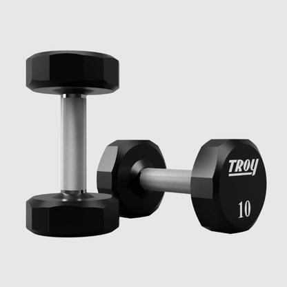 TROY TSD-U 12-Sided Urethane Encased Dumbbell