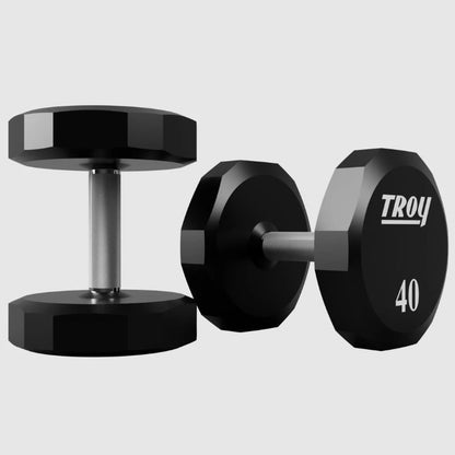 TROY COMMPAC-TSDU100 Urethane Dumbbell Set with Racks