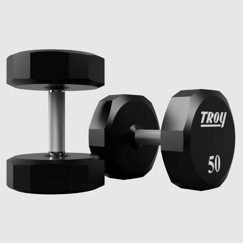 TROY TSD-U 12-Sided Urethane Encased Dumbbell