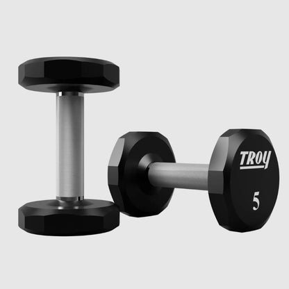 TROY TSD-U 12-Sided Urethane Encased Dumbbell
