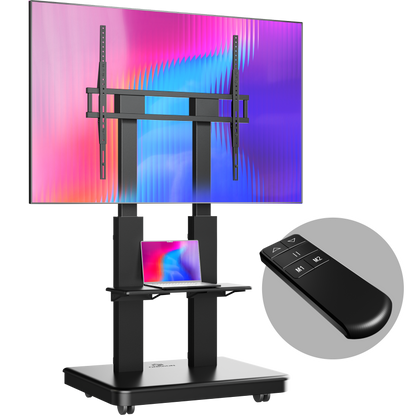 Motorized mobile stand for TVs or interactive panels 50"–120", max 275.6 lbs, black TS2811E