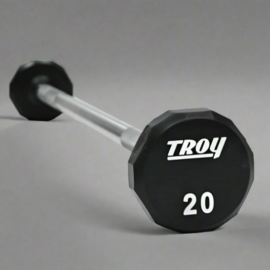 TROY TSB-U 12-Sided Urethane Straight Barbell - TSB-020U