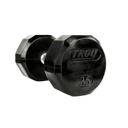TROY TSD-R  12-Sided Rubber Encased Dumbbells - (2) TSD-003R