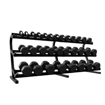 TROY TSD-R  12-Sided Rubber Encased Dumbbells - (2) TSD-003R