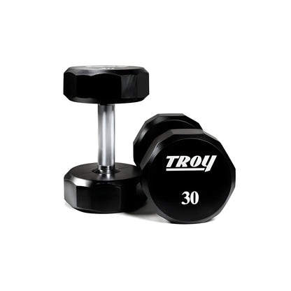 Troy TSD-U 12-Sided Urethane Encased Dumbbell Sets (Sold in 5lb Increments) - TSD-005-025U