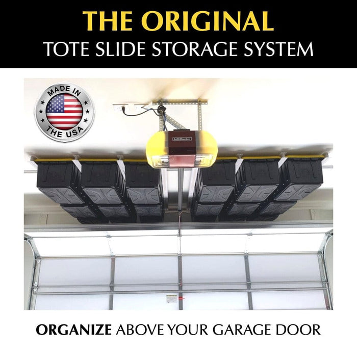 E-Z Glide Overhead Tote Organization System - Overhead Garage Storage