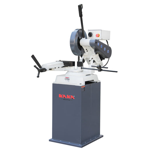 KAKA INDUSTRIAL Abrasive Saw, Powerful Chop Saw for Metal Cutting, 0-45 Degrees Adjustable Miter Saw, 16-in Blade 5500W 3840RPM, Swivel Base and Mitering Head, Abrasive Cut Off Saws 230V-60HZ-3PH TV-16 - 188026V230B