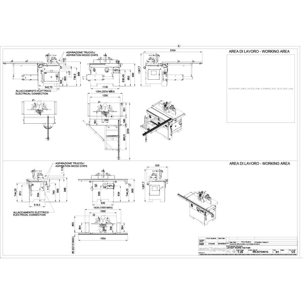 SCM Minimax Tilting Spindle Shaper Single-Phase - TW 55es-1ph