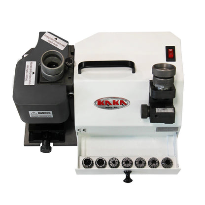 Kaka Industrial TX-X3 Drill Bits 4-14 mm Sharpener and Grinder 6 Collects End Mill Re-Sharpener Portable Grinding Sharpening Machine CNC Router Bit Sharpener with Adjustable Angle - 161902