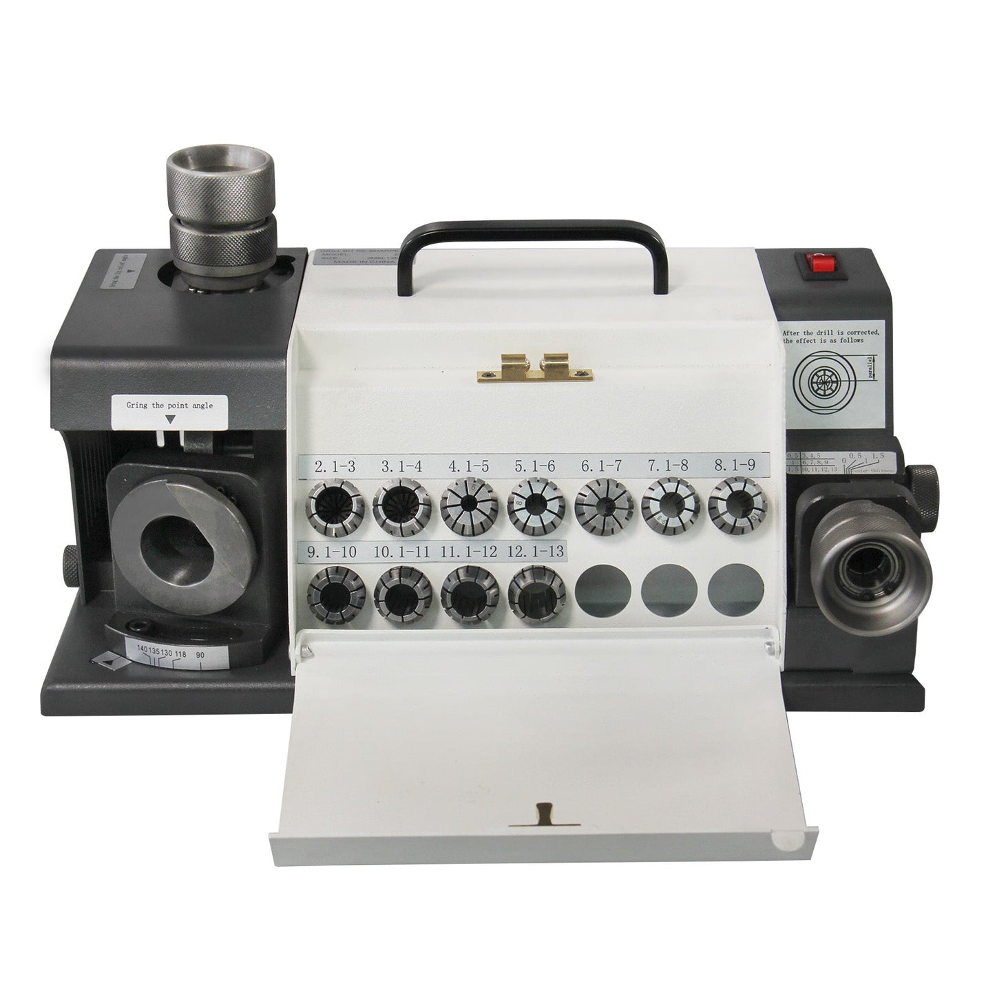 Kaka Industrial TX-Z13 Drill bit 3-13mm Sharpener and Grinder 11 Collects Drill Grinding Machine Portable Grinding Sharpening Machine CNC Router Bit Sharpener - 161903
