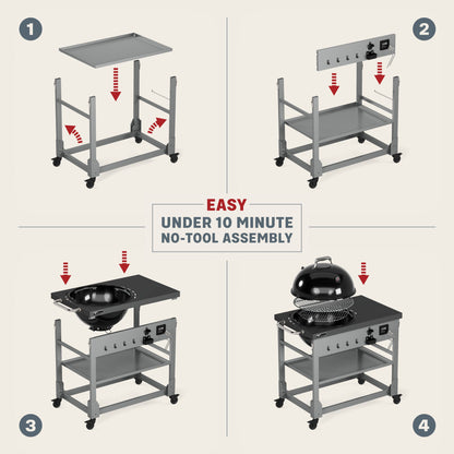 TYTUS Anaheim Charcoal Kettle with Cart - TDT-KC2-0101