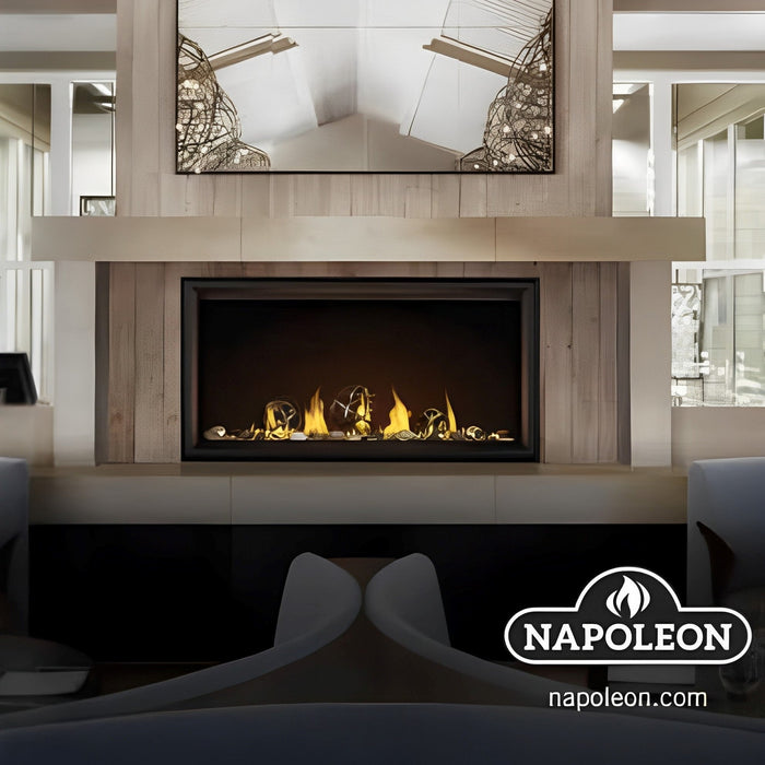 Napoleon Fireplaces Tall Vector Linear Direct-Vent Gas Fireplace, Napoleon, Natural Gas, 50", 62", 74", TLV50N