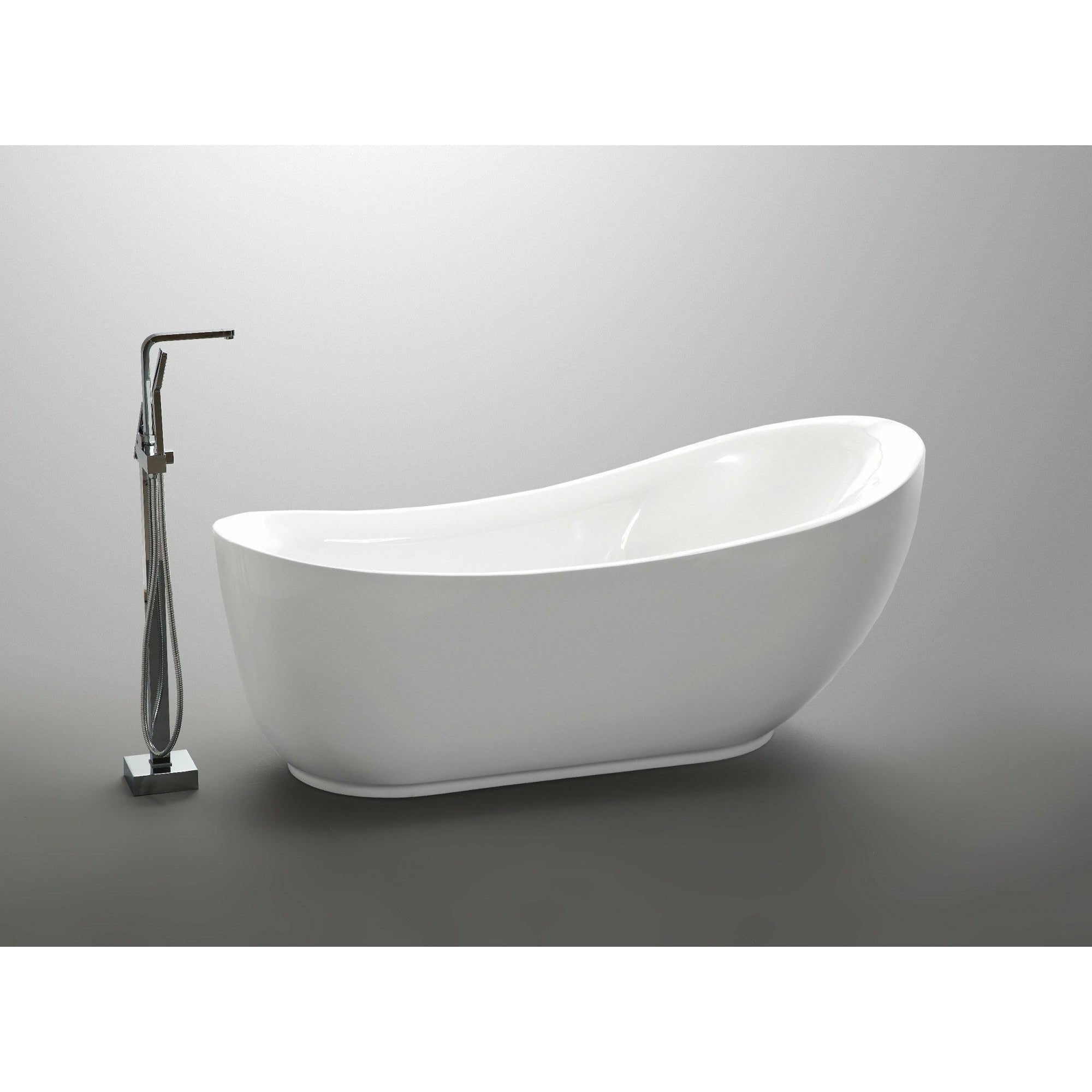 Anzzi Talyah Series 5.92 ft. Freestanding Bathtub in White FT-AZ090 - FT-AZ090