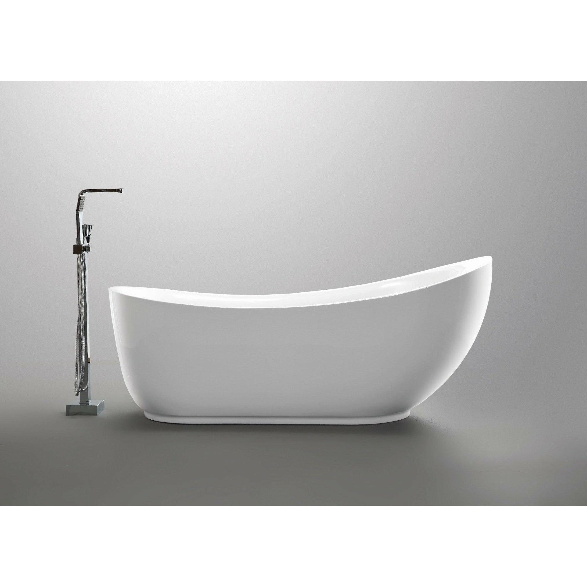 Anzzi Talyah Series 5.92 ft. Freestanding Bathtub in White FT-AZ090 - FT-AZ090