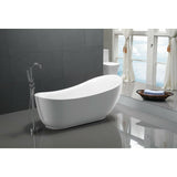 Anzzi Talyah Series 5.92 ft. Freestanding Bathtub in White FT-AZ090 - FT-AZ090