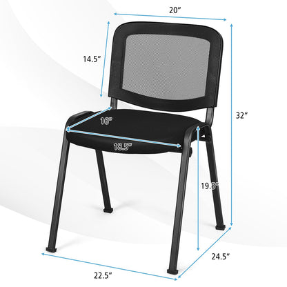 Tangkula Set of 5/10/15 Conference Chairs with Upholstered Seat - HW61922