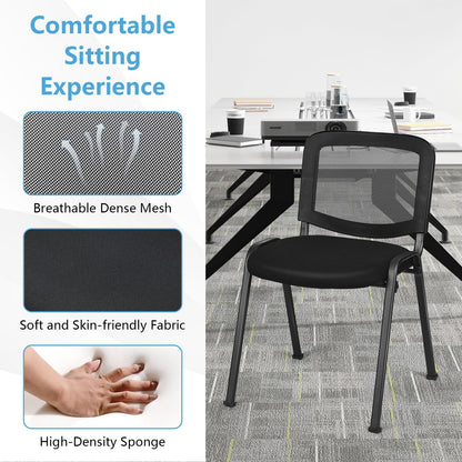 Tangkula Set of 5/10/15 Conference Chairs with Upholstered Seat - HW61922
