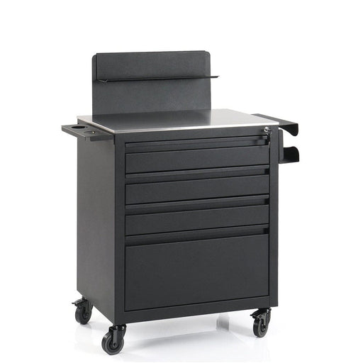 TatArtist Stainless Steel Tattoo Workstation - FF-DPI-TTCBN-4703-BLK