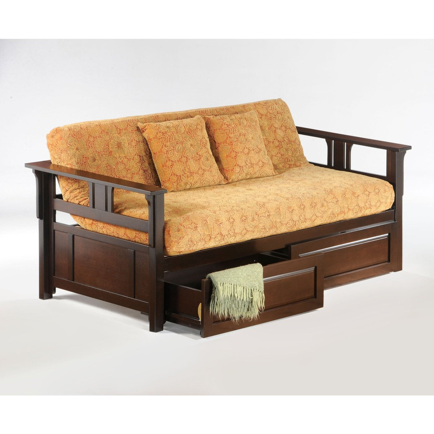 Night and Day Furniture Chocolate Teddy Roosevelt Daybed Complete