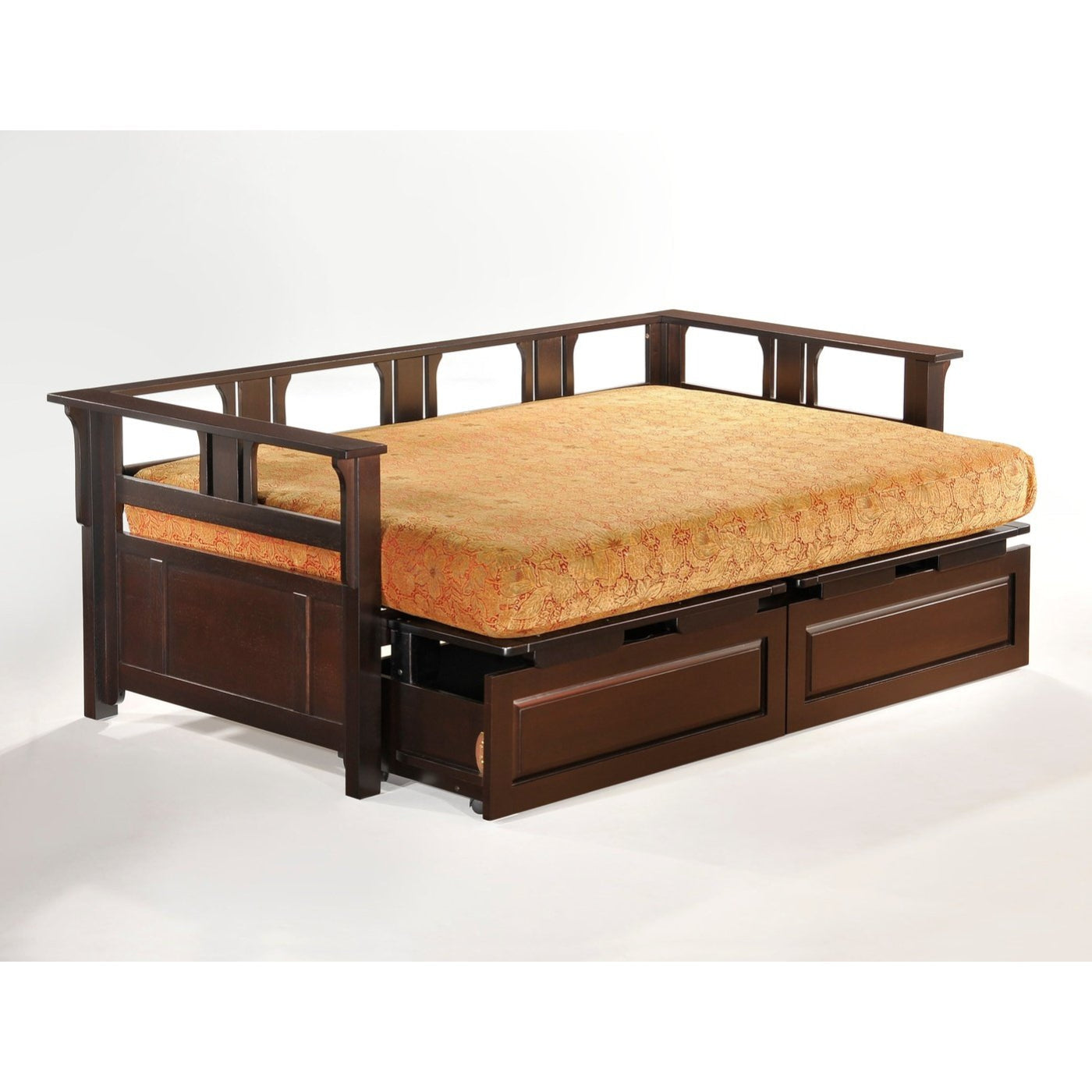 Night and Day Furniture Chocolate Teddy Roosevelt Daybed Complete