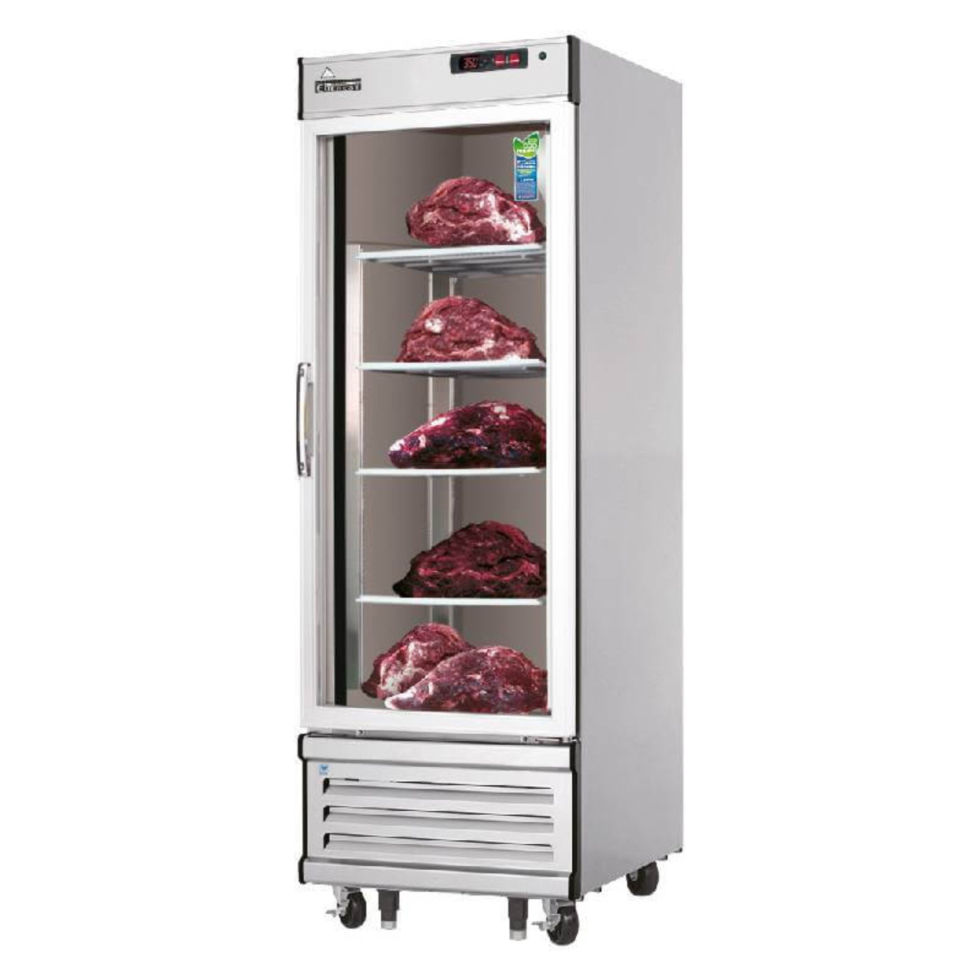 Everest - Commercial 29" Glass Door Meat Aging Thawing Cabinet Refrigerator - EDA1