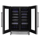 Thor Kitchen Appliance Package - 48 in. Gas Range, Range Hood, Refrigerator with Water and Ice Dispenser, Dishwasher, Wine Cooler, Microwave, AP-LRG4807U-14