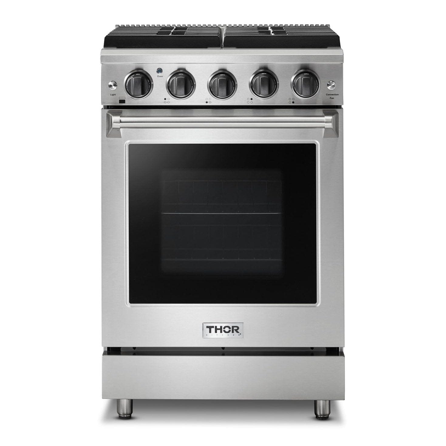 Thor Kitchen 24 in. Professional Gas Range in Stainless Steel, LRG2401U