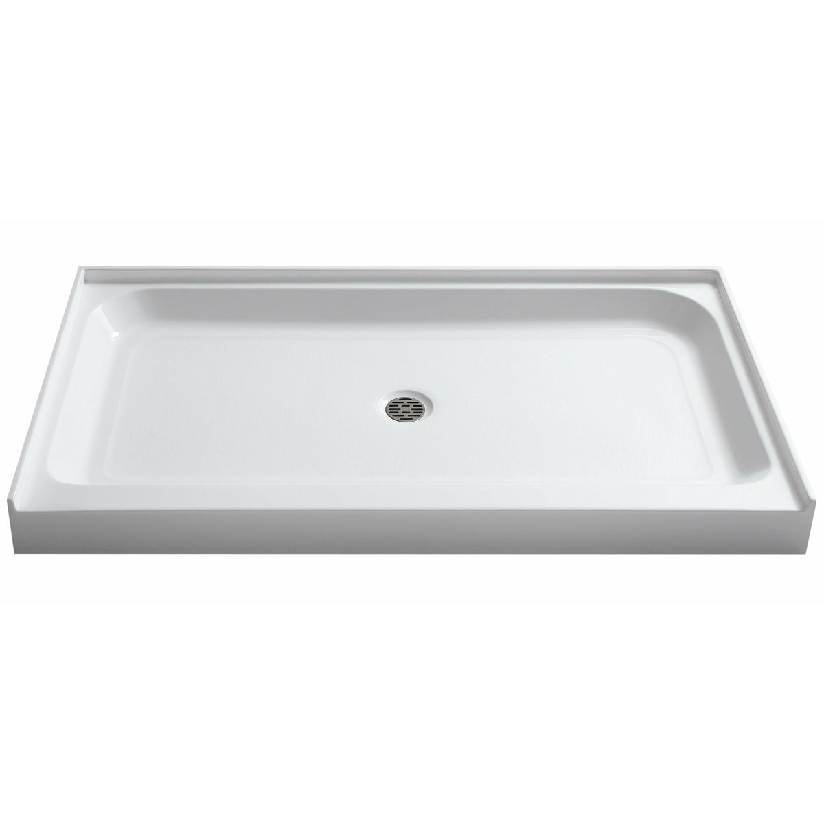 Anzzi Tier 32 x 60  in. Single Threshold Shower Base in White SB-AZ03CD - SB-AZ03CD