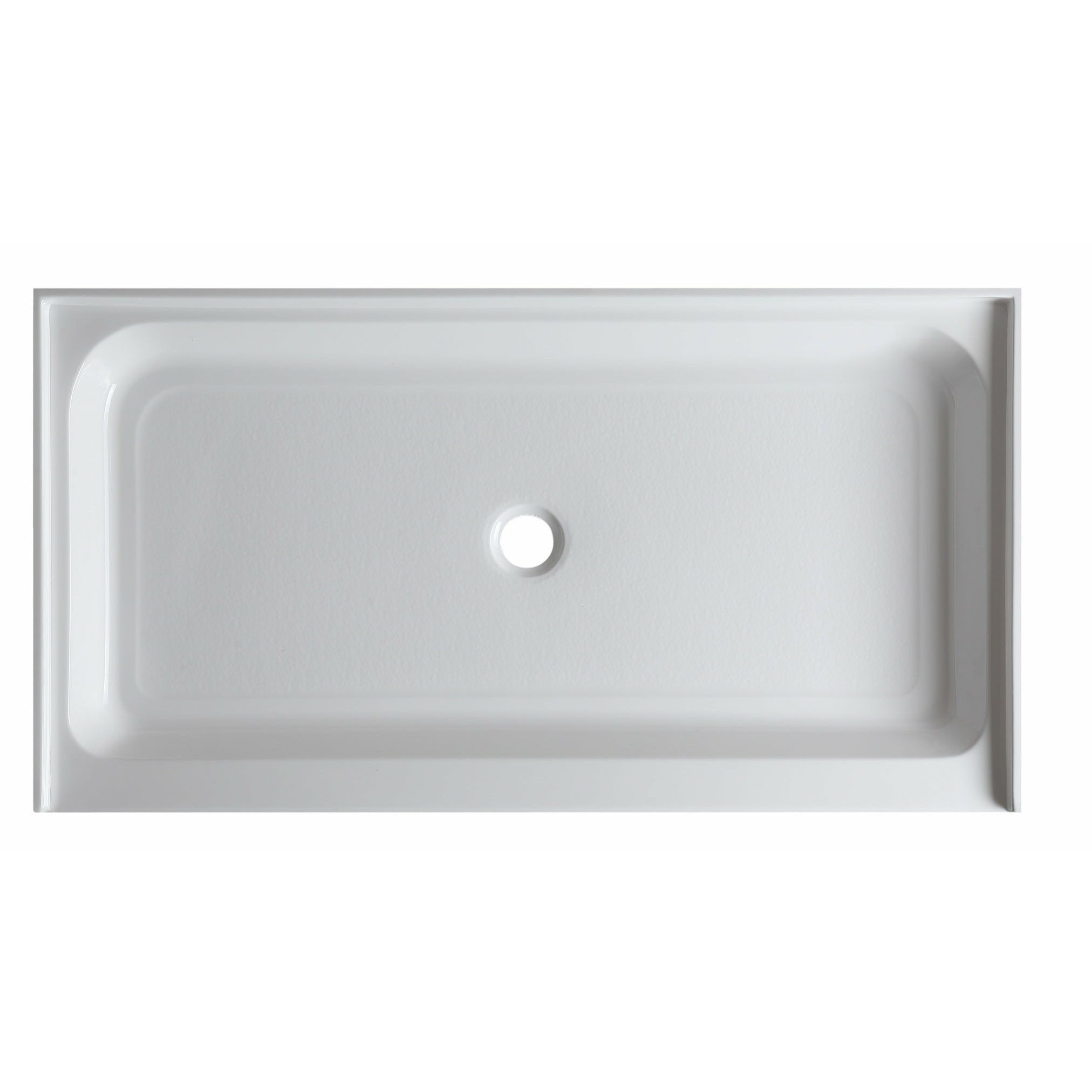 Anzzi Tier 32 x 60  in. Single Threshold Shower Base in White SB-AZ03CD - SB-AZ03CD