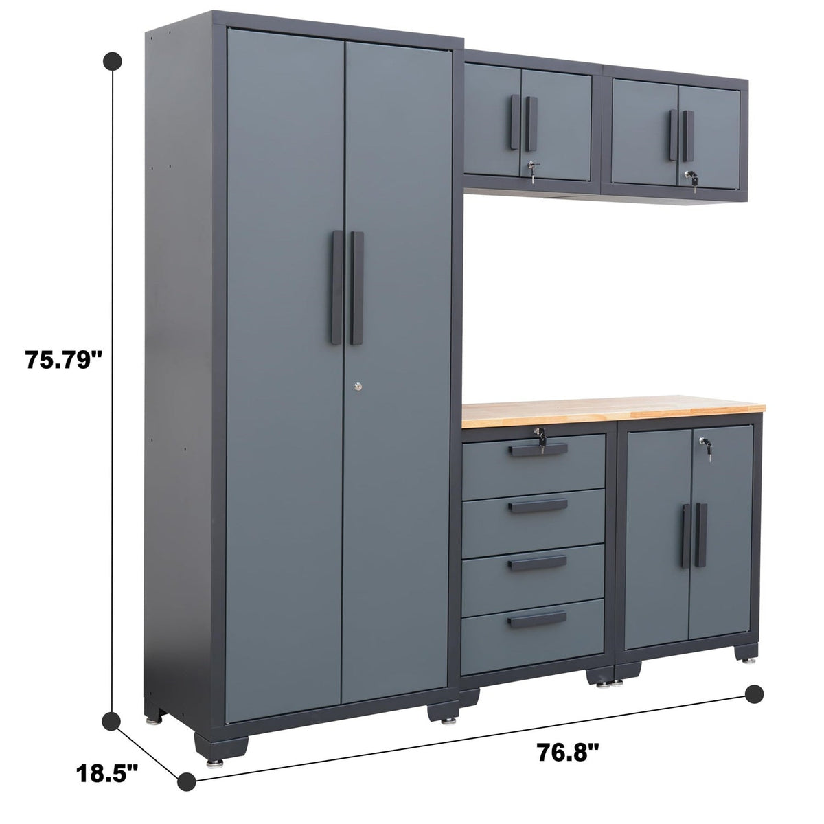 Chery Industrial 6-Piece Garage Storage Cabinet Set AGPZC30120112R