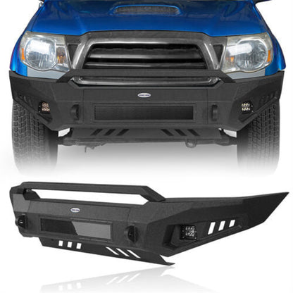 Tacoma Aftermarket Front Bumper w/ Skid Plate ( 05-11 Toyota Tacoma ) - Hooke Road - HE.4025-S