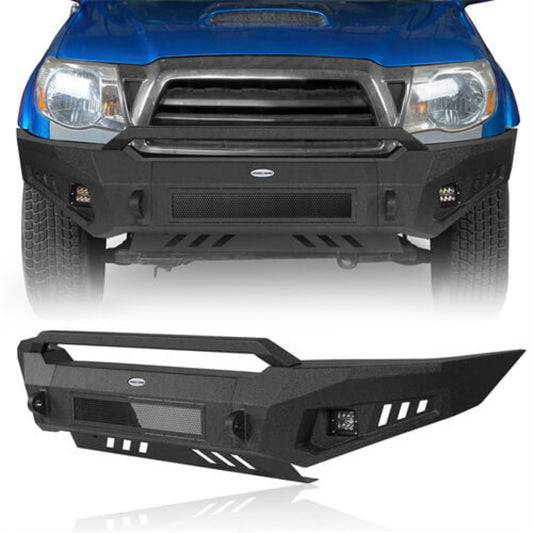 Tacoma Aftermarket Front Bumper w/ Skid Plate ( 05-11 Toyota Tacoma ) - Hooke Road - HE.4025-S
