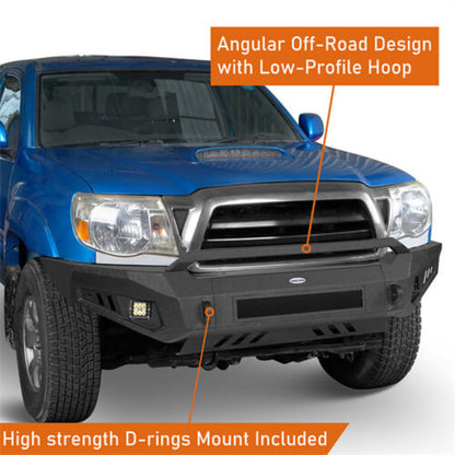 Tacoma Aftermarket Front Bumper w/ Skid Plate ( 05-11 Toyota Tacoma ) - Hooke Road - HE.4025-S