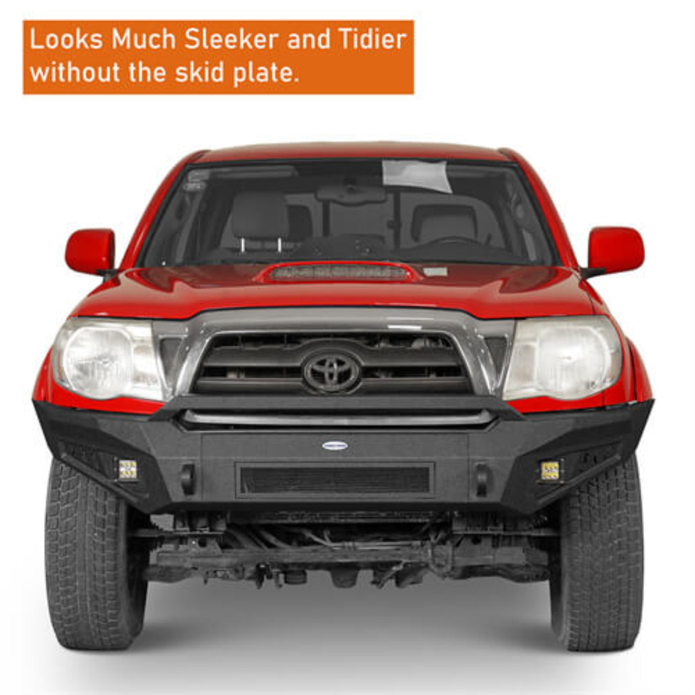 Tacoma Aftermarket Front Bumper w/ Skid Plate ( 05-11 Toyota Tacoma ) - Hooke Road - HE.4025-S