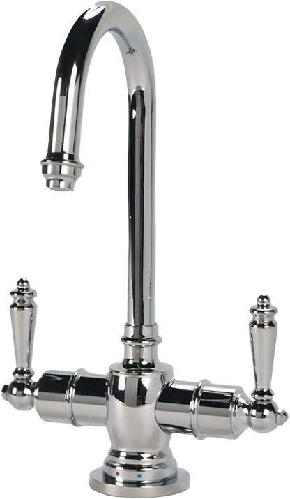 AquaNuTech Traditional C-Spout Hot & Cold Water Filtration Faucet New - HC2200-CH
