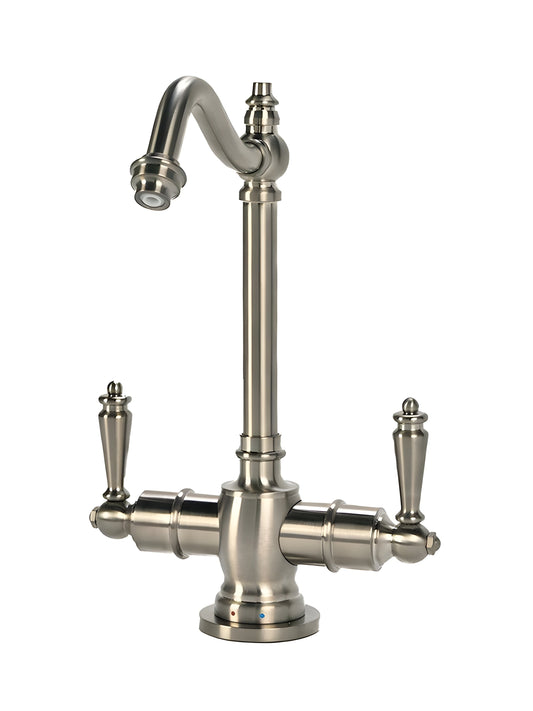 AquaNuTech Traditional Hook Spout Hot & Cold Water Filtration Faucet New - HC2100-CH