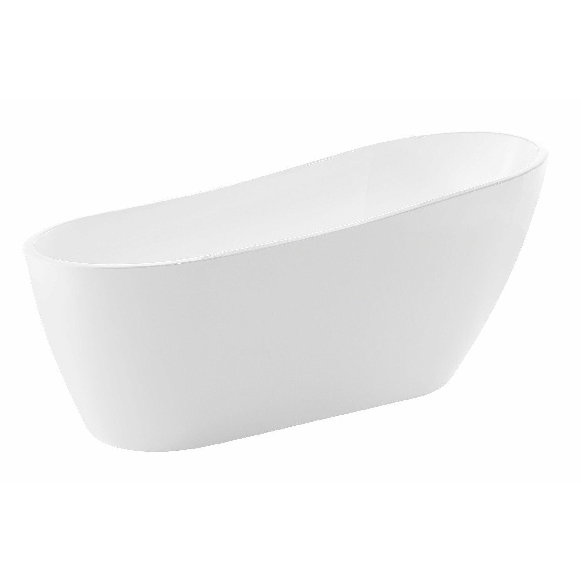 Anzzi Trend Series 5.58 ft. Freestanding Bathtub in White FT-AZ093 - FT-AZ093