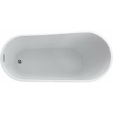 Anzzi Trend Series 5.58 ft. Freestanding Bathtub in White FT-AZ093 - FT-AZ093