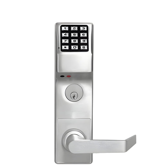 Alarm Lock Trilogy Classroom Mortise Lever Set w/ High Capacity Audit Trail - US26D - Satin Chrome - Right Handed - Grade 1 - ALL-DL3500CRR-26D